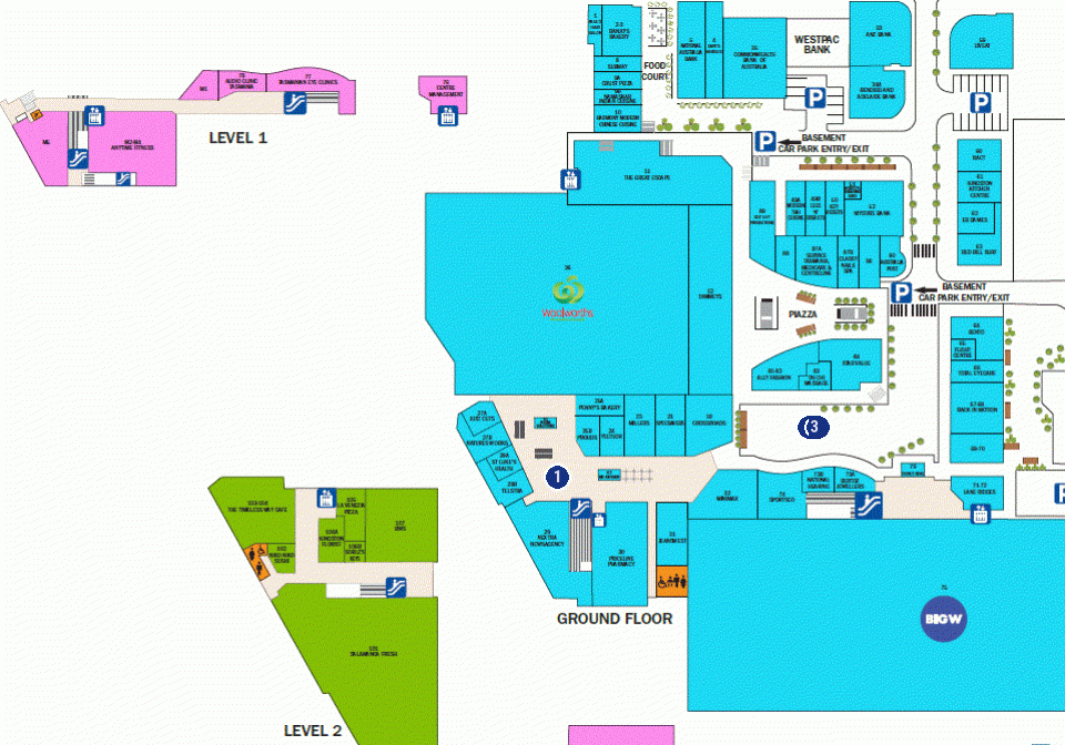 Channel Court Shopping Centre Centre Map