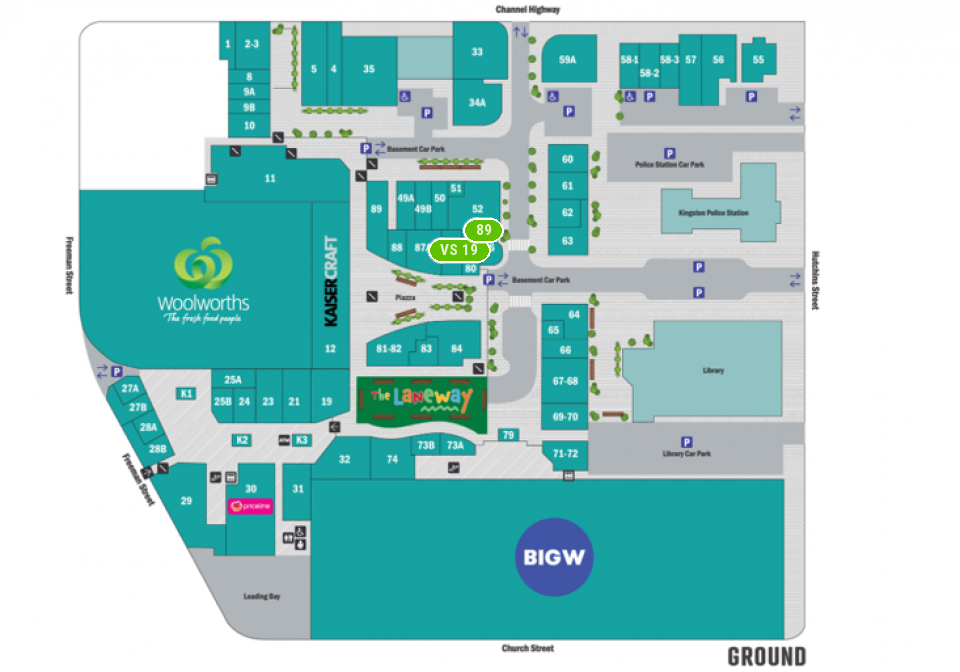 Channel Court Shopping Centre Centre Map