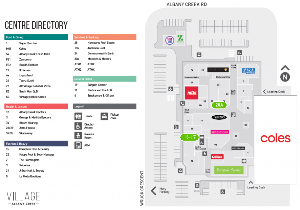 Albany Creek Village Floor 1